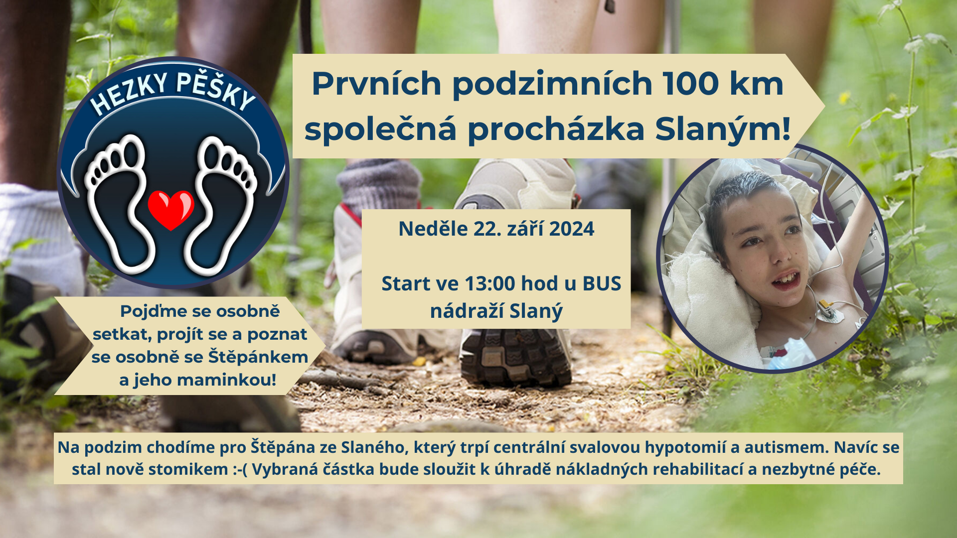 Prvních podzimních 100 km - společná procházka